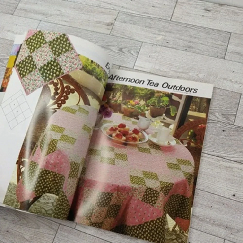 Modern Patchwork Quilting Ondori Vtg 1983 Retro 80s Craft Pattern Book Retrocore